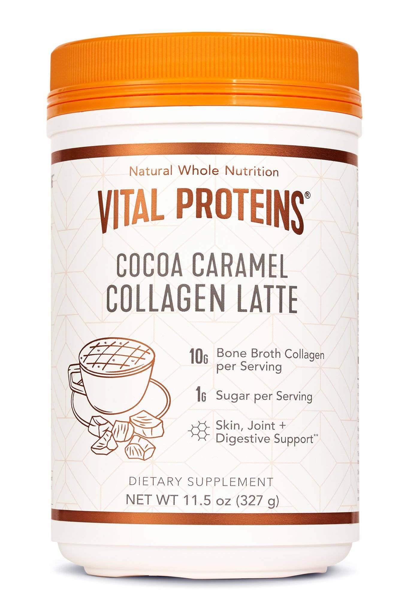 Vital Proteins - Collagen Latte, Cocoa Caramel - 11.5 oz (327 Grams)