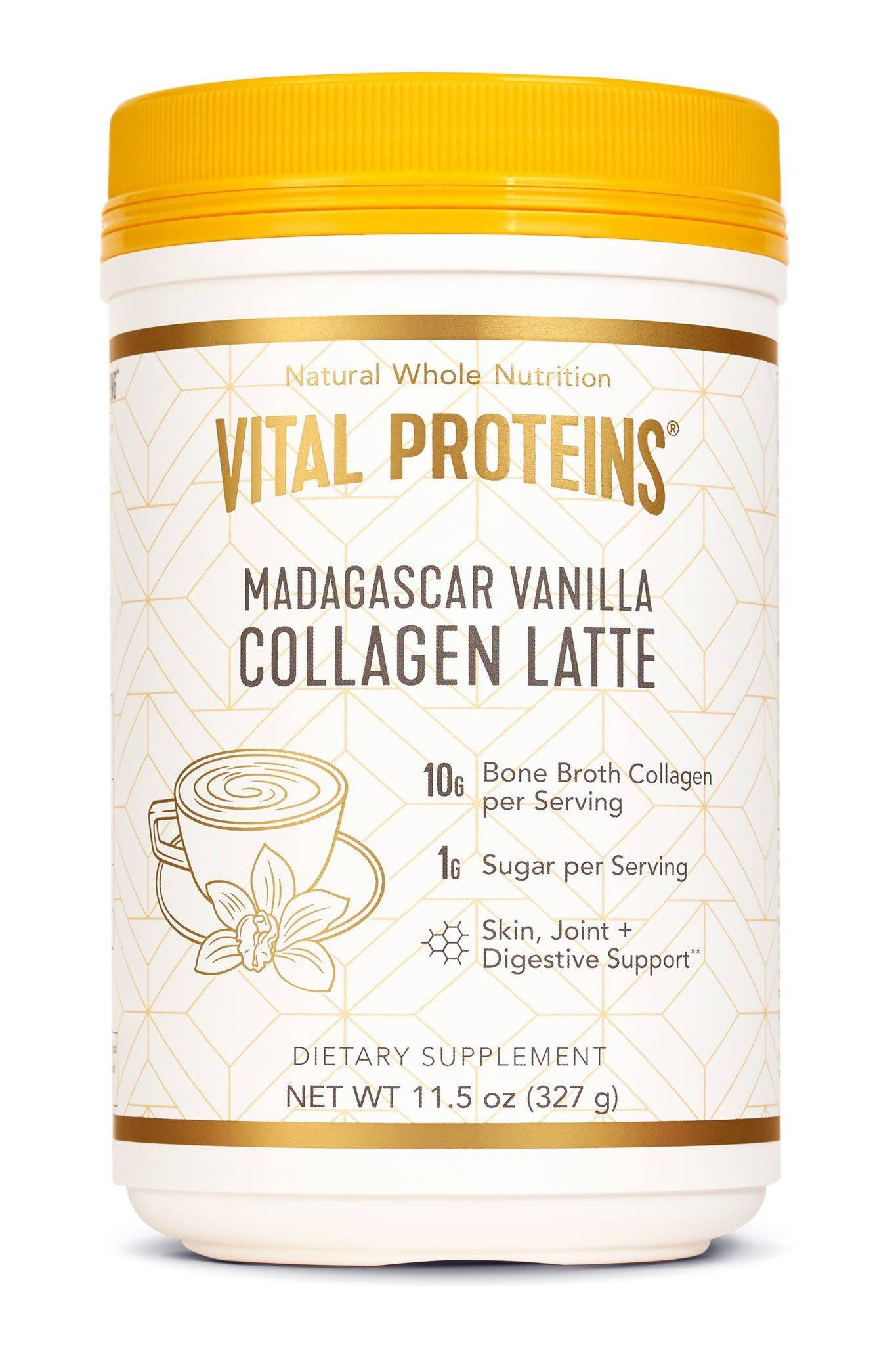 Vital Proteins - Collagen Latte, Madagascar Vanilla - 11.5 oz (327