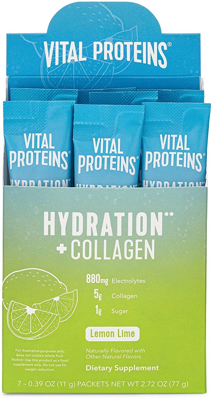 Vital Proteins - Hydration + Collagen, Lemon Lime Flavored - 1 Box of