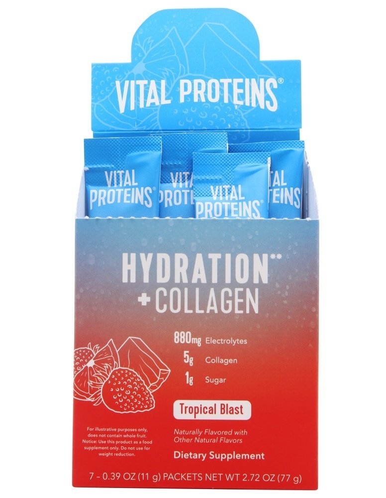 Vital Proteins - Hydration + Collagen, Tropical Blast - 1 Box of 7