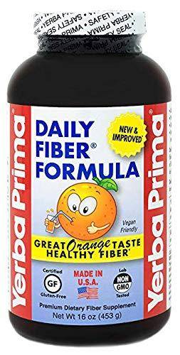 Yerba Prima - Daily Fiber Formula, Orange Flavor - 16 oz (453 Grams)