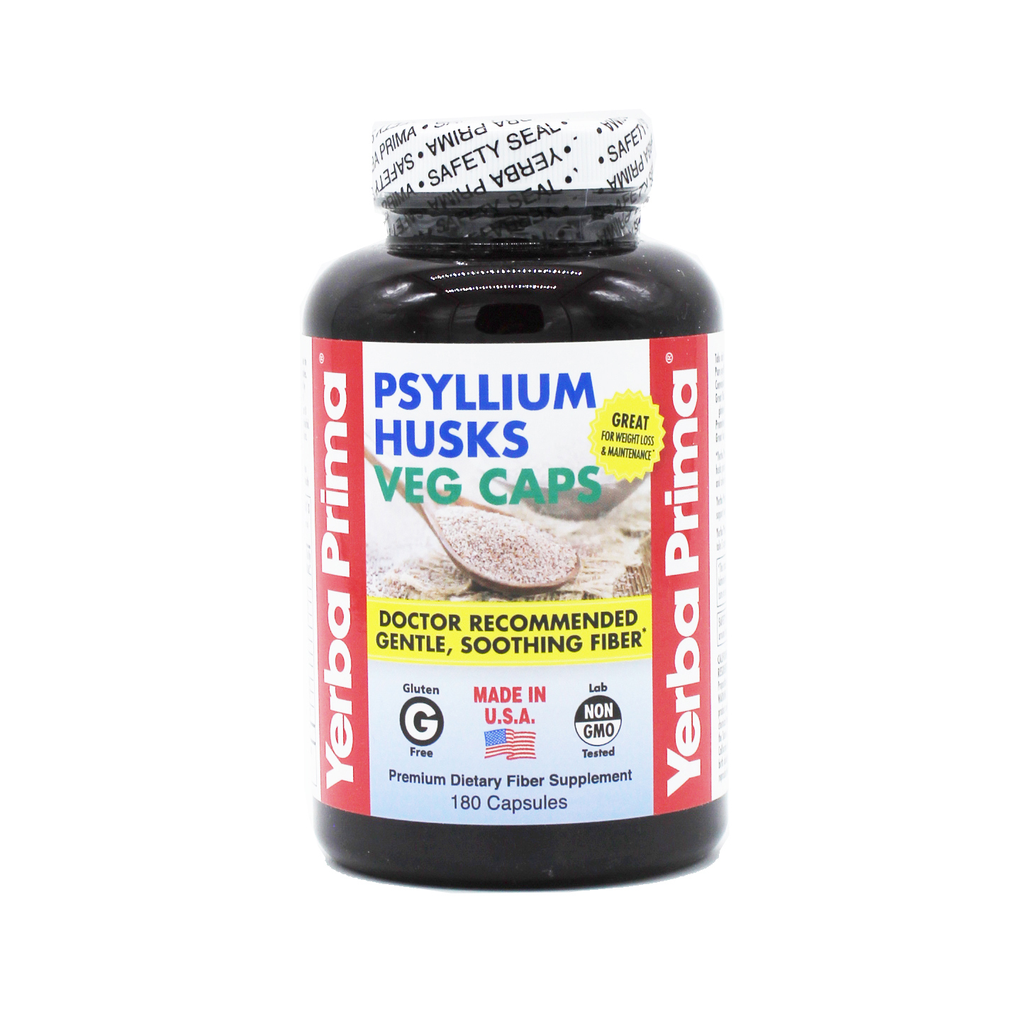 Yerba Prima - Psyllium Husks Veg Caps - 180 Capsules