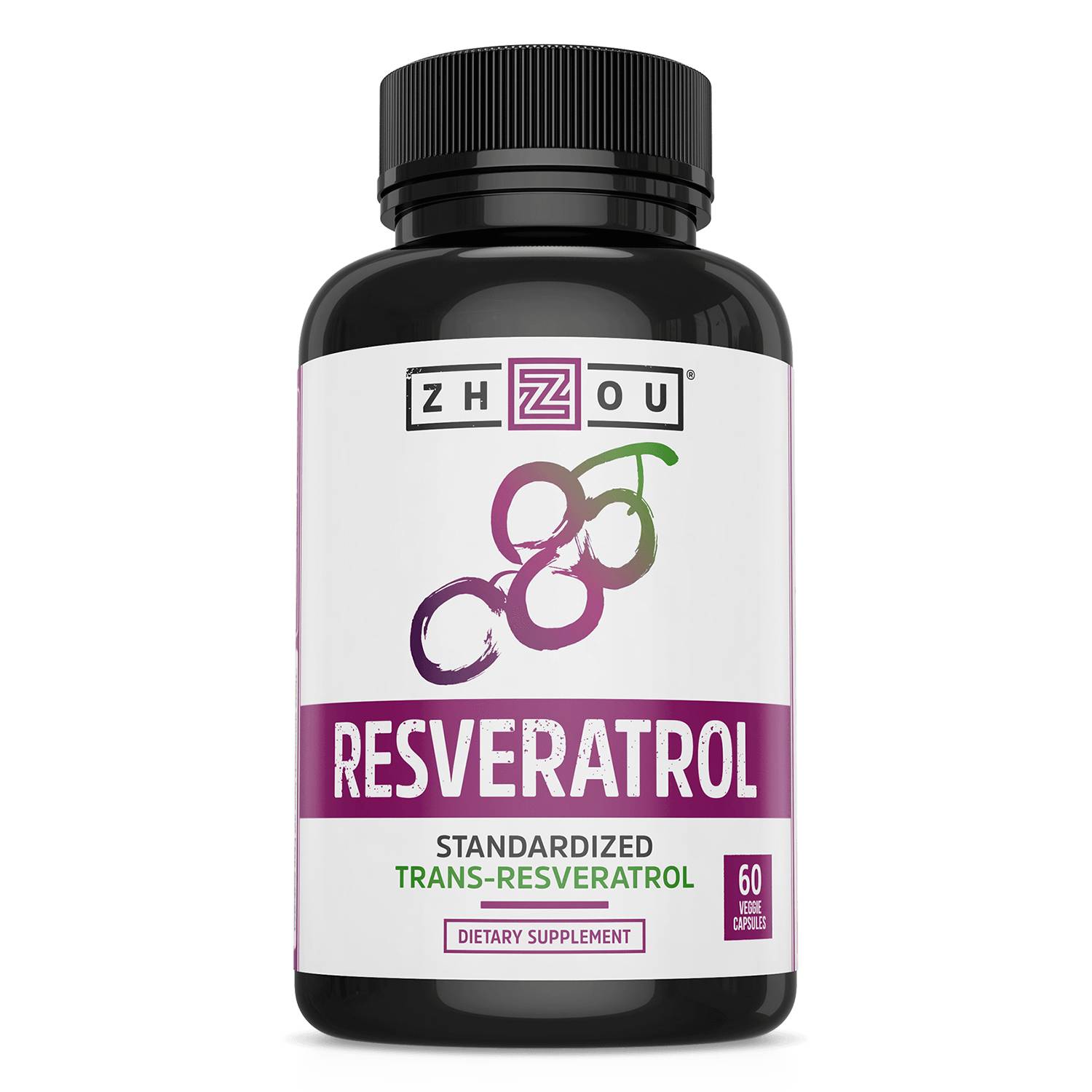 Zhou Nutrition - Resveratrol - 60 Veggie Capsules