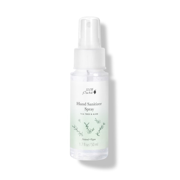 100% PURE - Hand Sanitizer Spray, Tea Tree & Aloe - 1.7 fl. oz (50 ml)