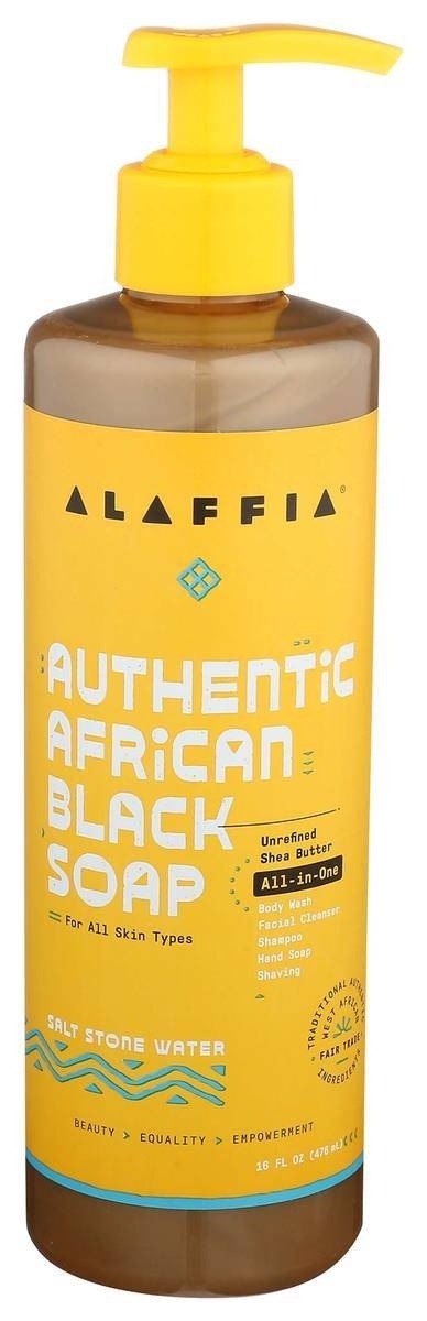 Alaffia - Authentic African Black Soap All-in-One, Salt Stone Water -