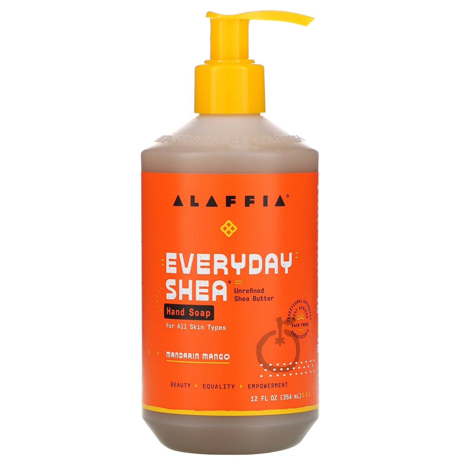 Alaffia - EveryDay Shea Hand Soap, Mandarin Mango - 12 fl. oz (354