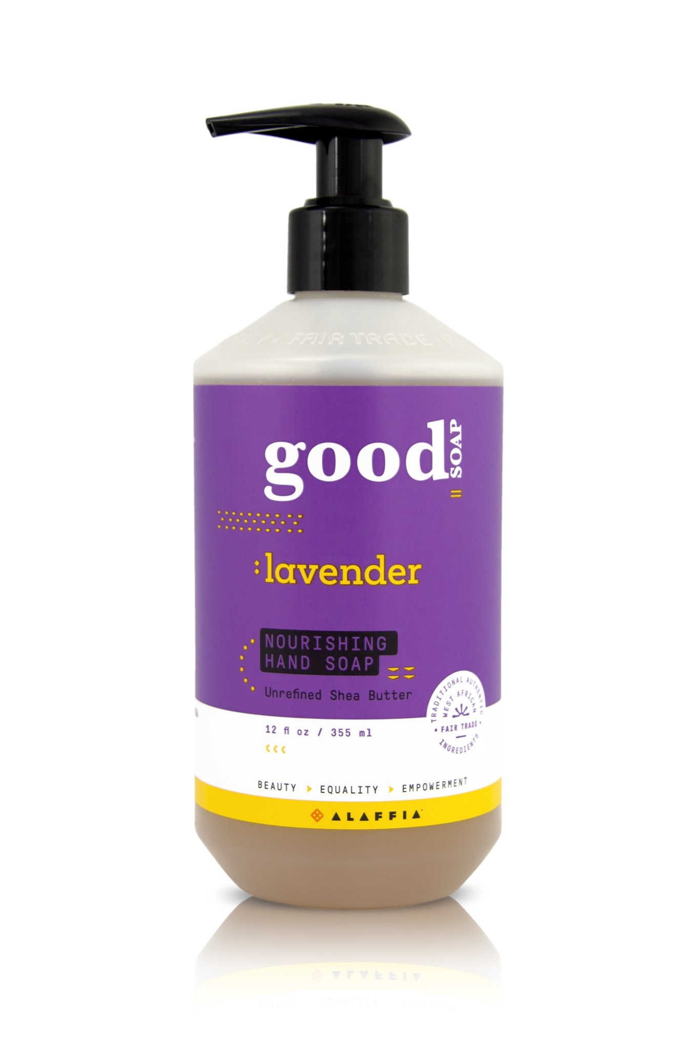 Alaffia - Good Soap Nourishing Hand Soap, Lavender - 12 fl. oz (355