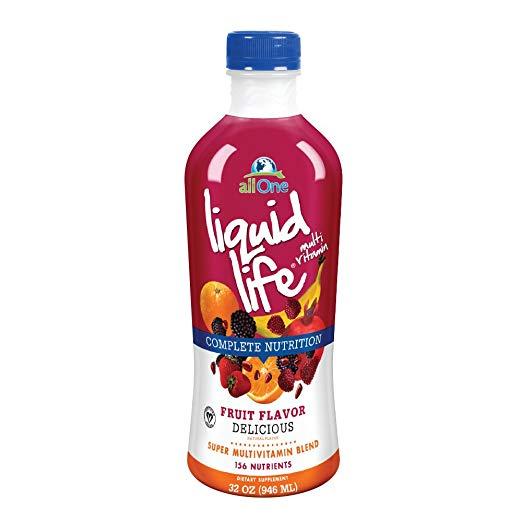 all One - Liquid Life (Super Multivitamin Blend), Natural Fruit Flavor
