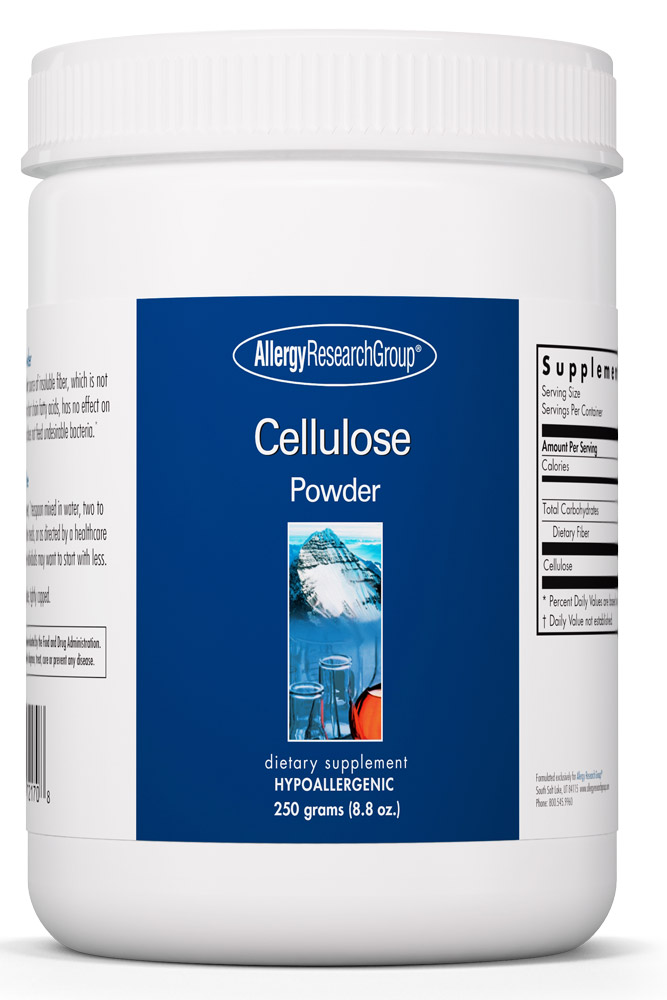 Allergy Research Group - Cellulose Powder - 8.8 oz (250 Grams)