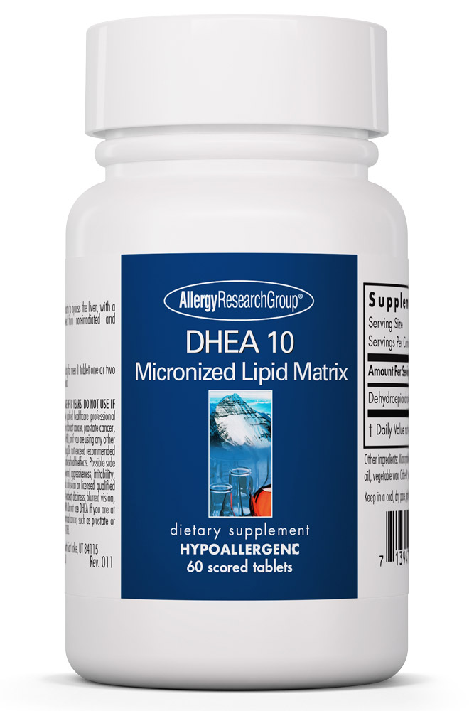 Allergy Research Group - DHEA 10 Micronized Lipid Matrix - 60 Scored