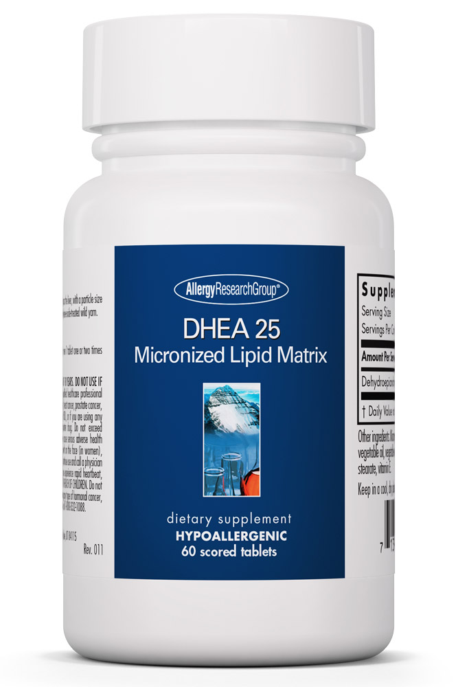 Allergy Research Group - DHEA 25 mg Micronized Lipid Matrix - 60