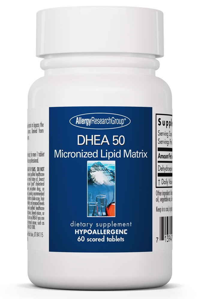 Allergy Research Group - DHEA 50 mg Micronized Lipid Matrix - 60