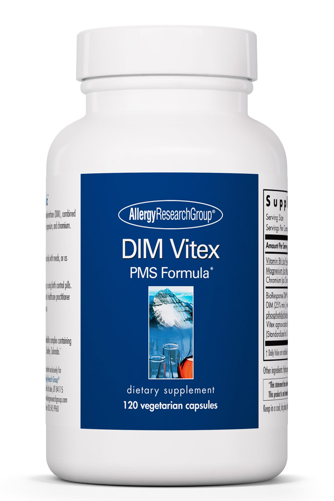 Allergy Research Group - DIM Vitex PMS Formula - 120 Vegetarian