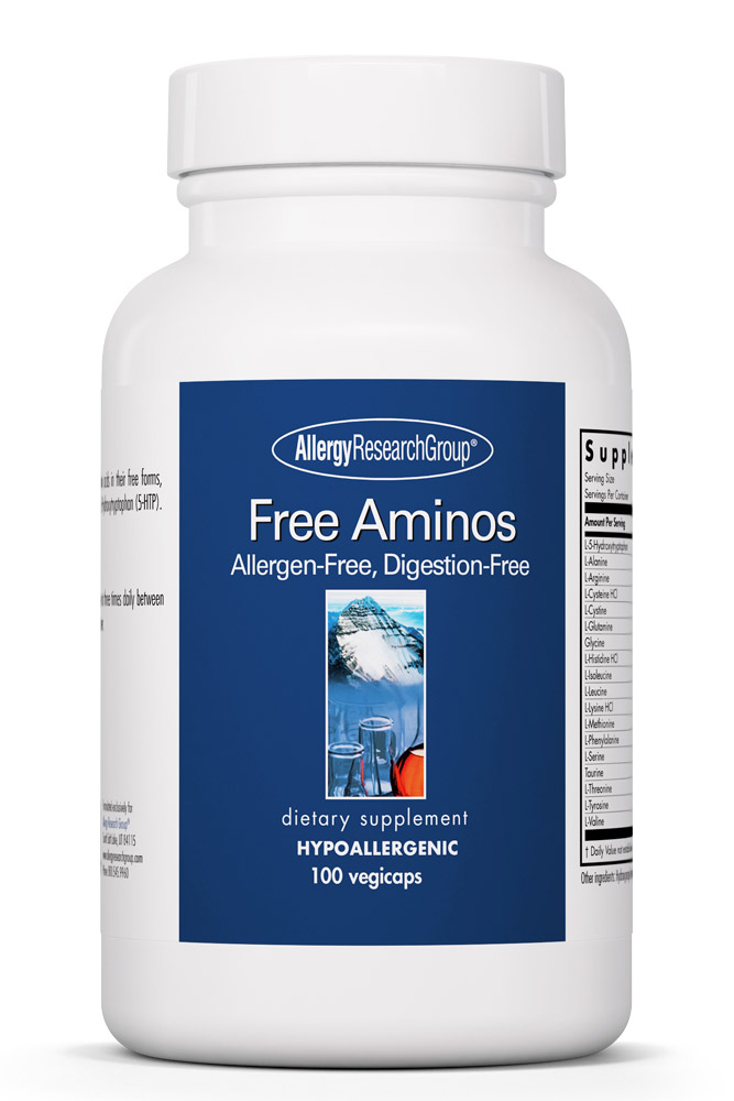 Allergy Research Group - Free Aminos - 100 Vegetarian Capsules