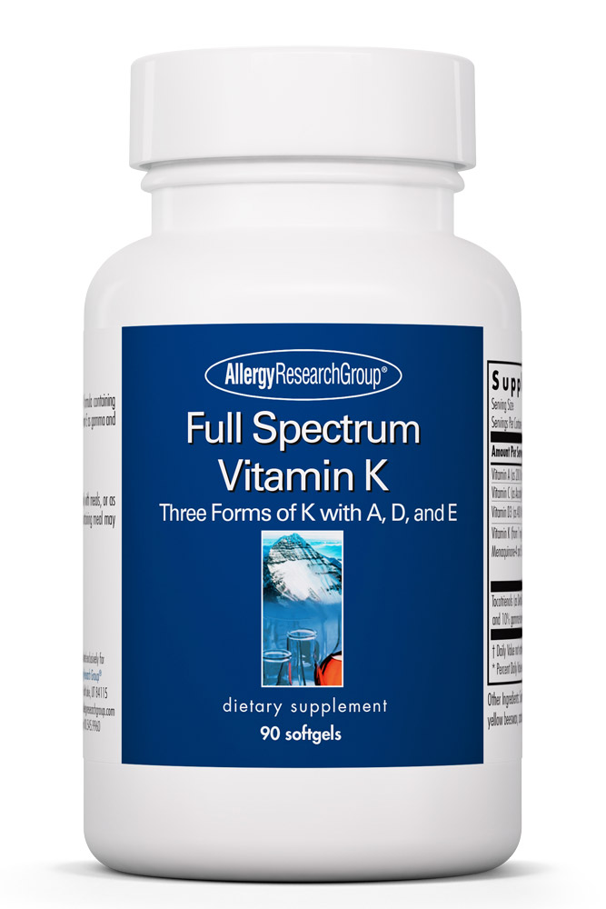 Allergy Research Group - Full Spectrum Vitamin K - 90 Softgels