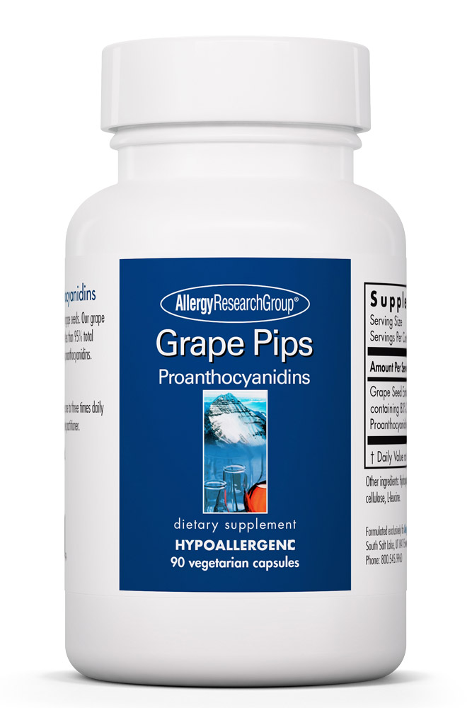 Allergy Research Group - Grape Pips Proanthocyanidins - 90 Vegetarian