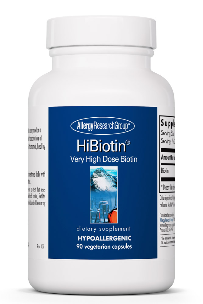 Allergy Research Group - HiBiotin - 90 Vegetarian Capsules