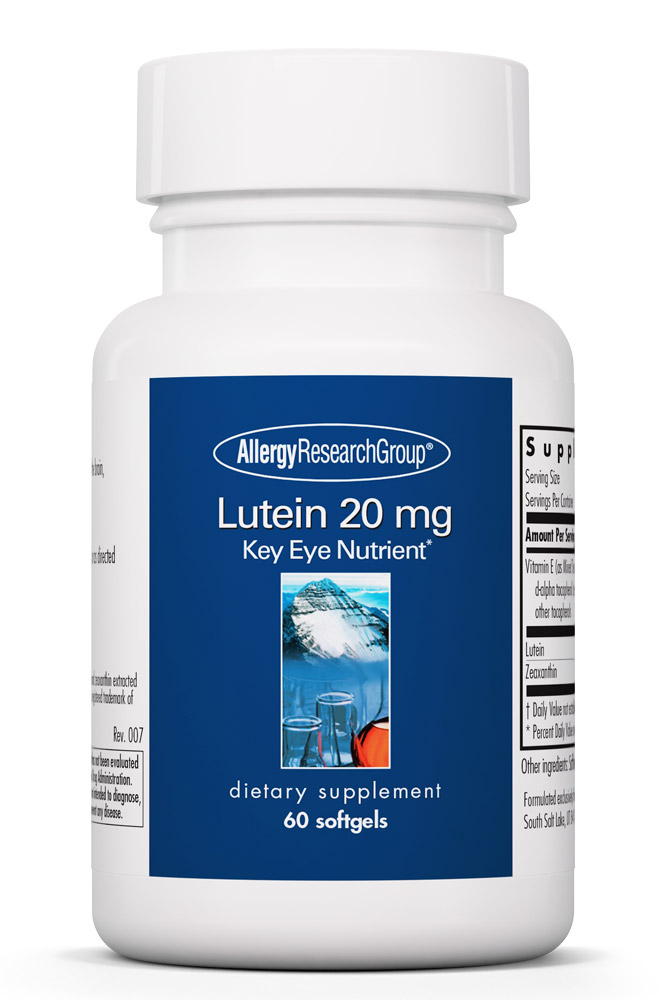 Allergy Research Group - Lutein 20 mg - 60 Softgels