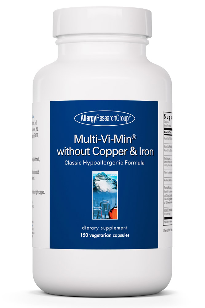 Allergy Research Group - Multi-Vi-Min without Copper & Iron - 150