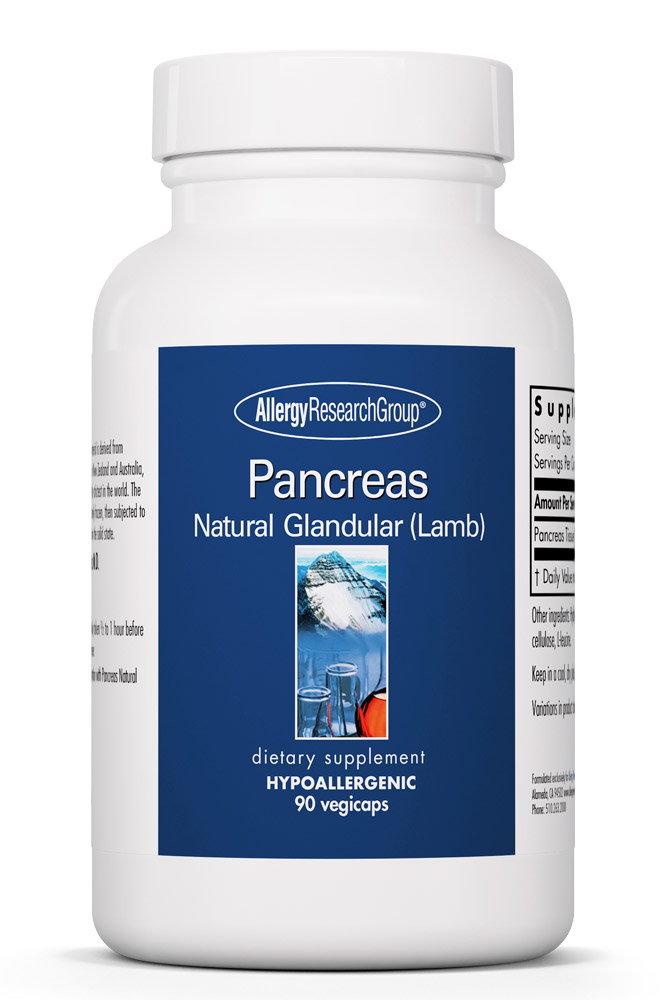Allergy Research Group - Pancreas Lamb Natural Glandular - 90