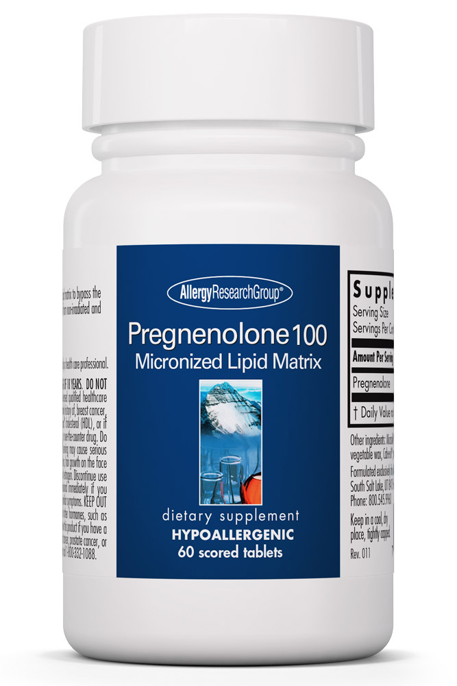 Allergy Research Group - Pregnenolone 100 Micronized Lipid Matrix - 60