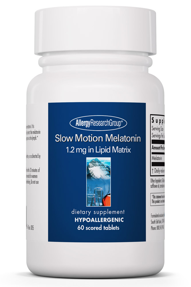 Allergy Research Group - Slow Motion Melatonin - 60 Scored Tablets