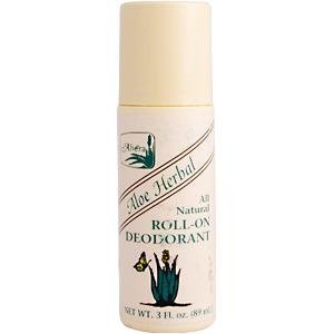 Alvera - Roll-on Deodorant Aloe Based Herbal - 3 fl. oz (89 ml)