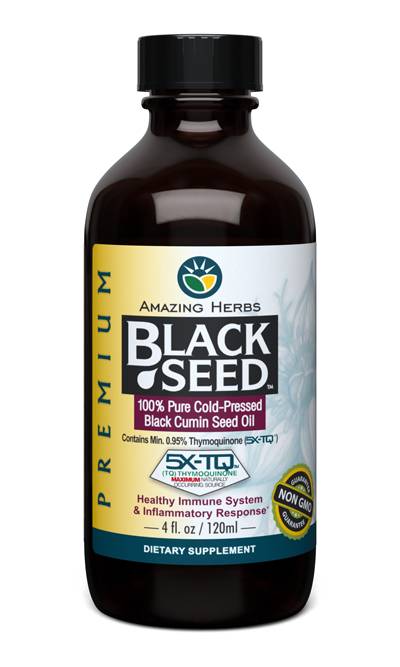 Amazing Herbs - Premium Black Seed Oil - 4 fl. oz (120 ml)