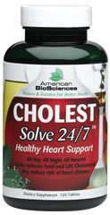 American BioSciences - Cholest Solve 24/7 - 120 Tablets