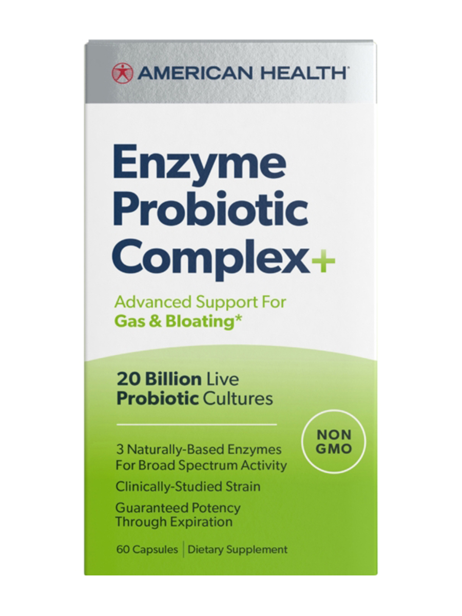 American Health - Enzymes Probiotic Complex+ 20 Billion - 60 Capsules