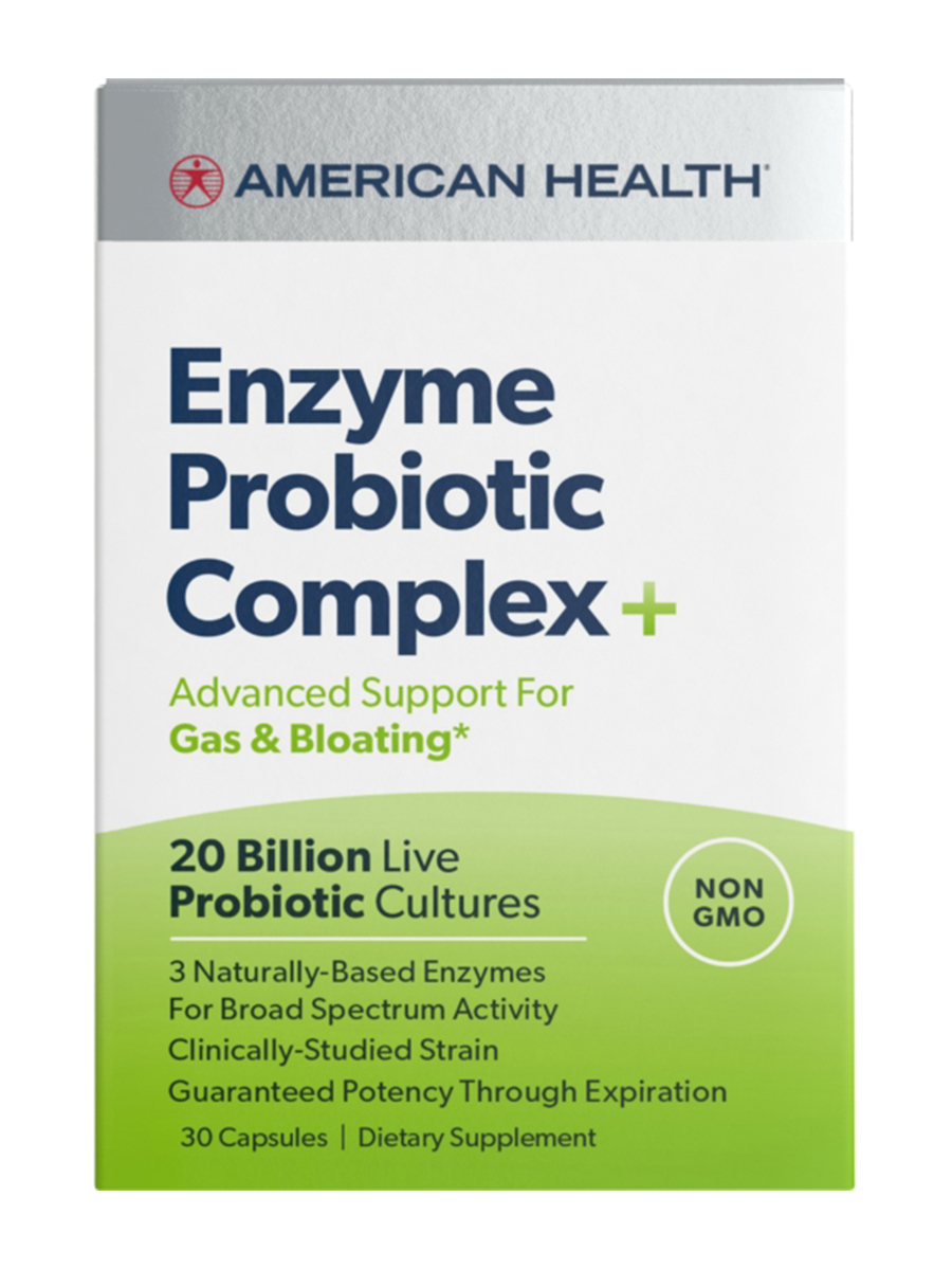 American Health - Enzymes Probiotic Complex+ 20 Billion - 30 Capsules