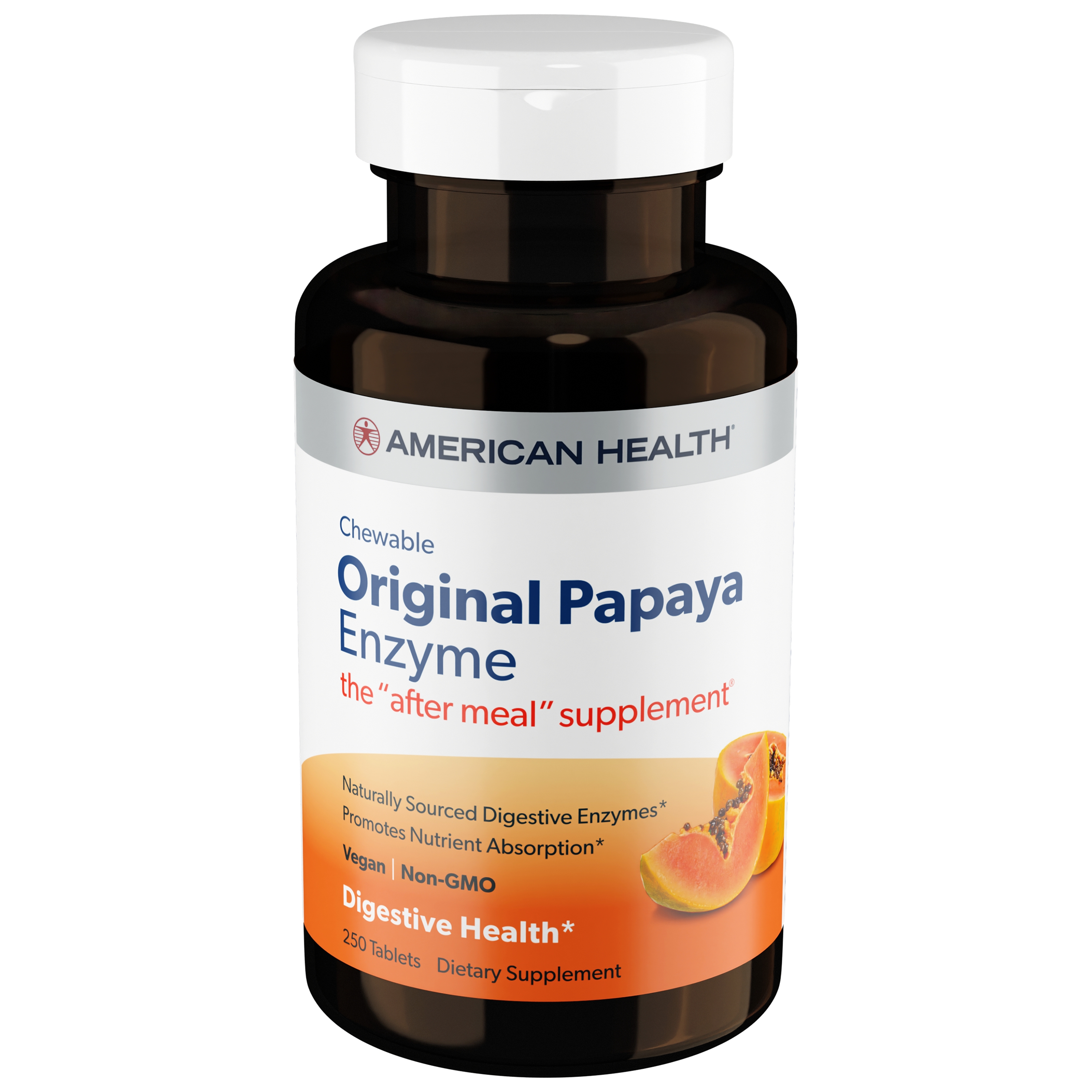 American Health - Original Papaya Enzyme - 250 Chewable Tablets
