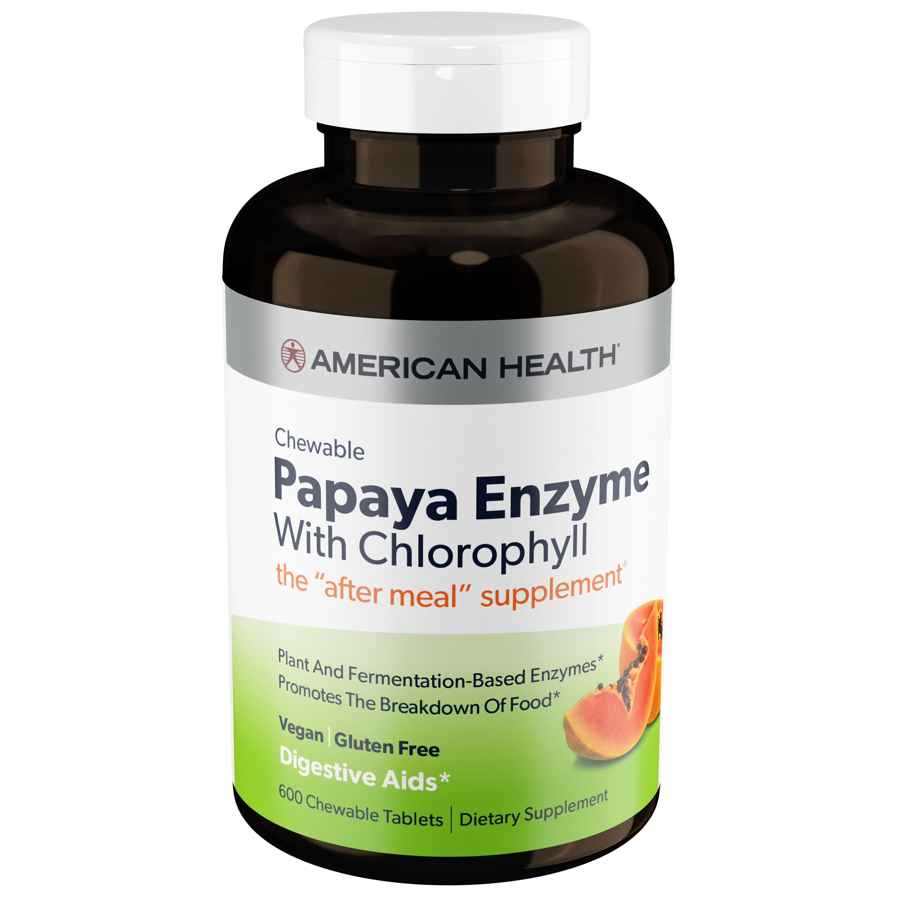 American Health - Papaya Enzyme with Chlorophyll - 600 Chewable