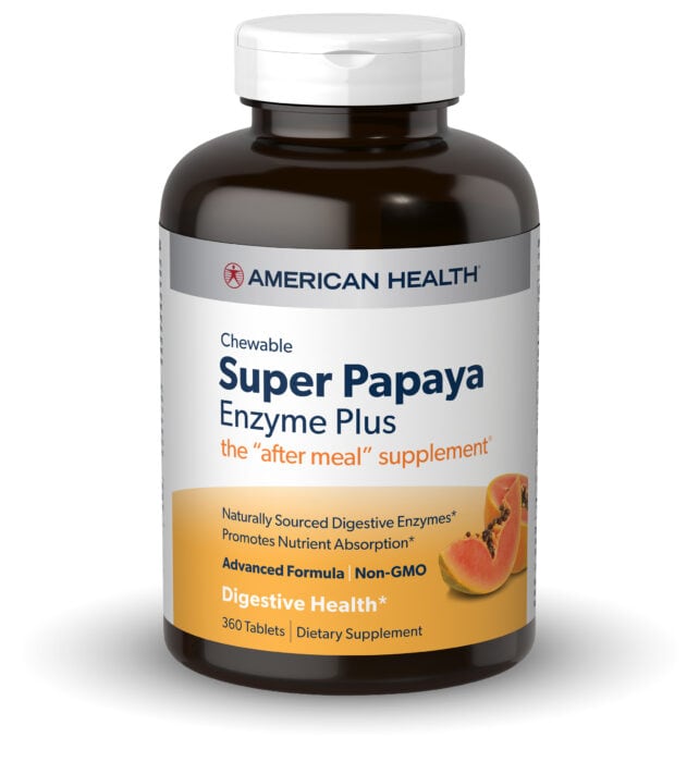 American Health - Super Papaya Enzyme Plus - 360 Chewable Tablets