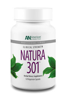 American Nutriceuticals - Natura 301 - 120 Vegetarian Capsules