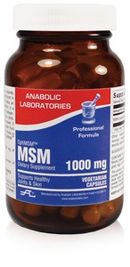 Anabolic Laboratories - MSM (OptiMSM) 1000 mg - 120 Vegetarian