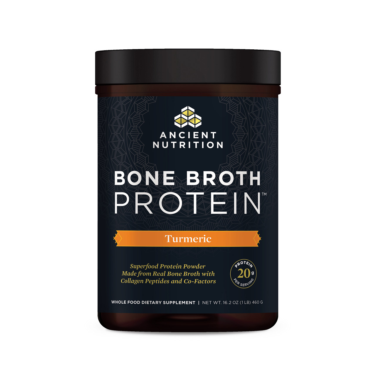Ancient Nutrition - Bone Broth Protein Turmeric - 16.2 oz (460 Grams)