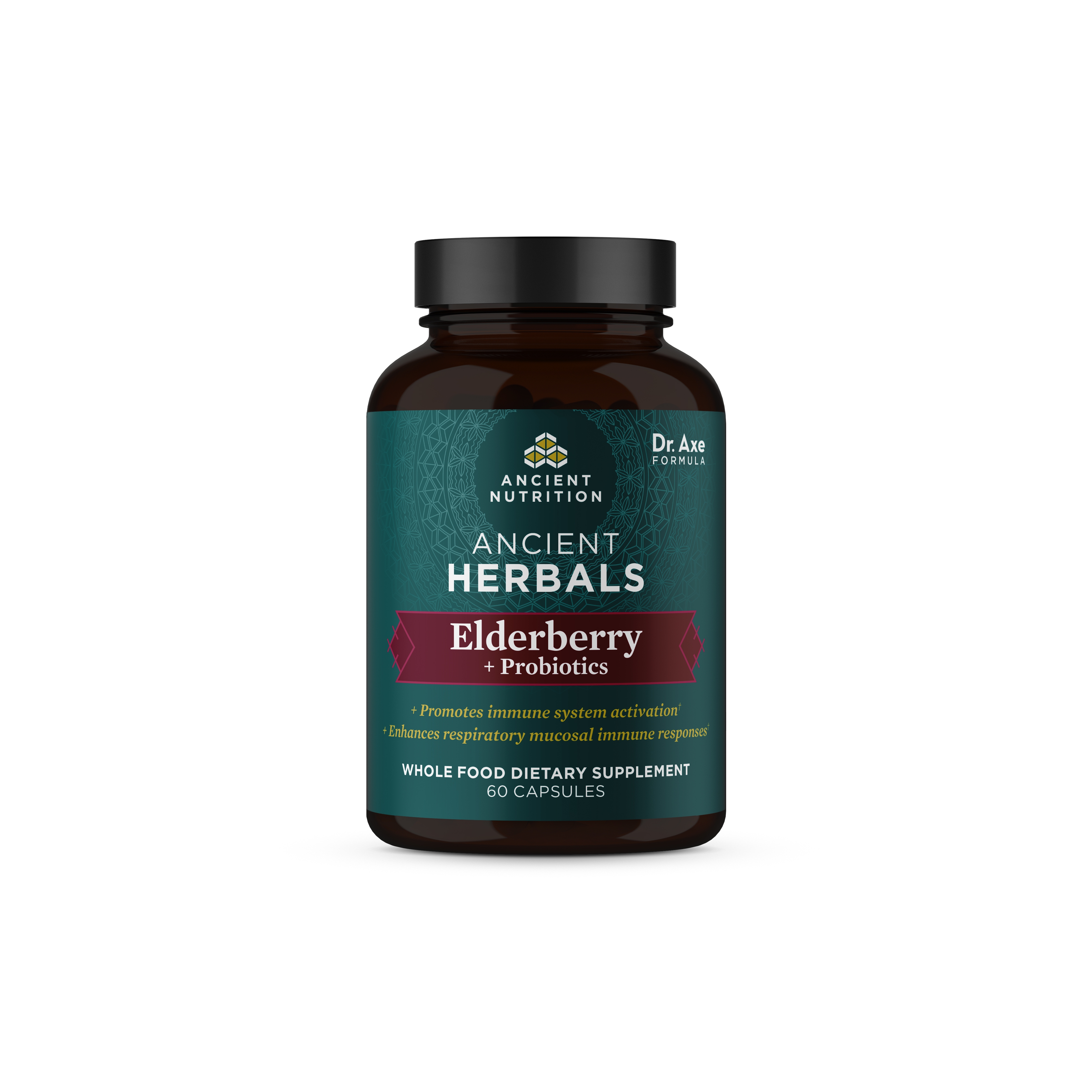 Ancient Nutrition - Ancient Herbals - Elderberry + Probiotics - 60