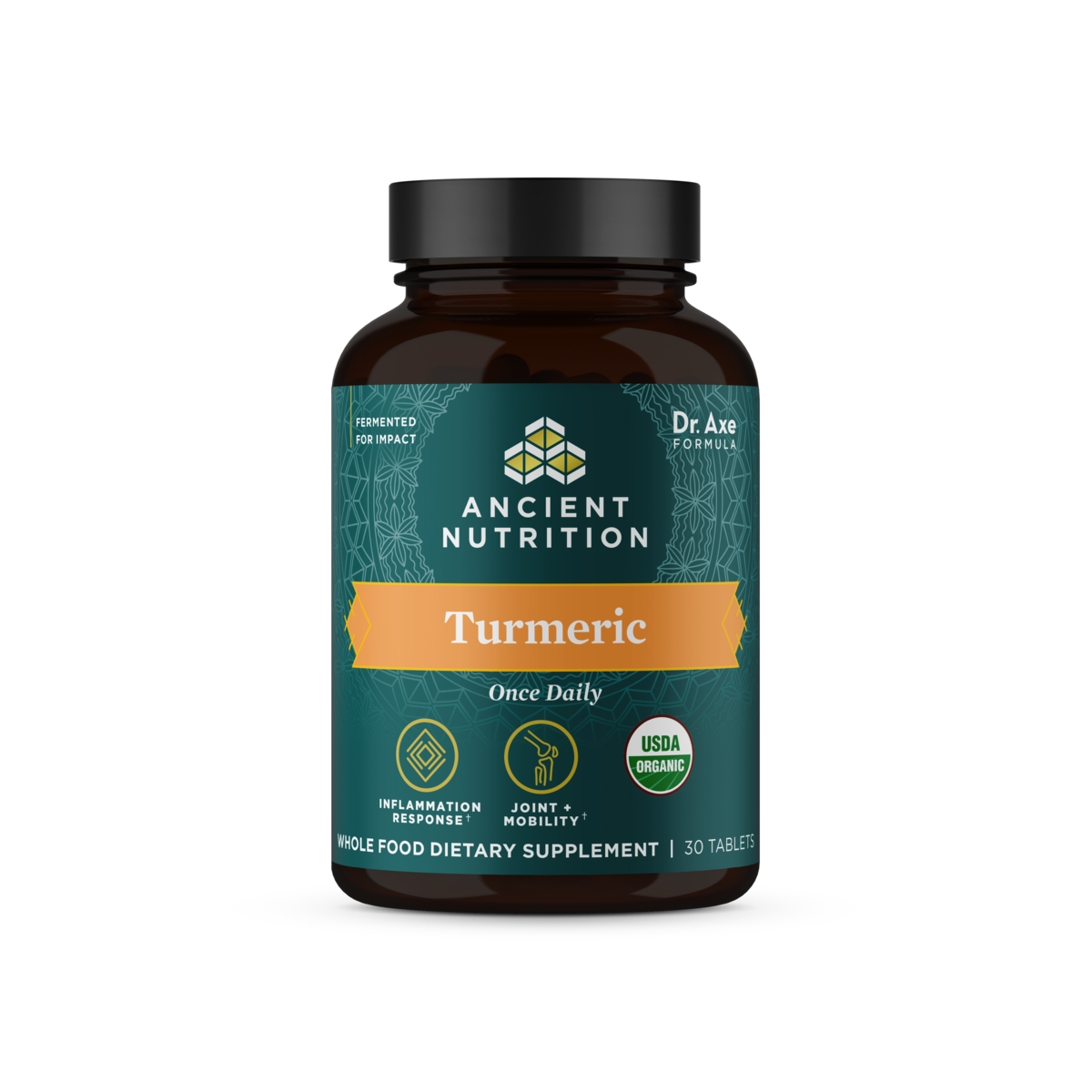 Ancient Nutrition - Organic Turmeric - 30 Tablets