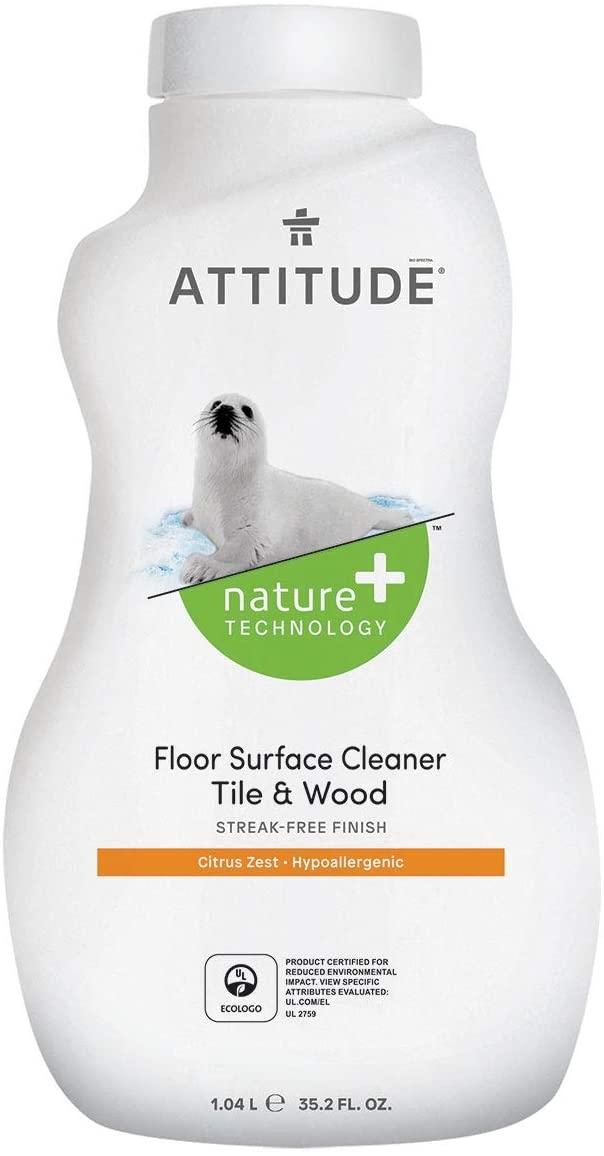ATTITUDE - Floor Surfaces Cleaner Tiles & Wood - Citrus Zest - 35.2