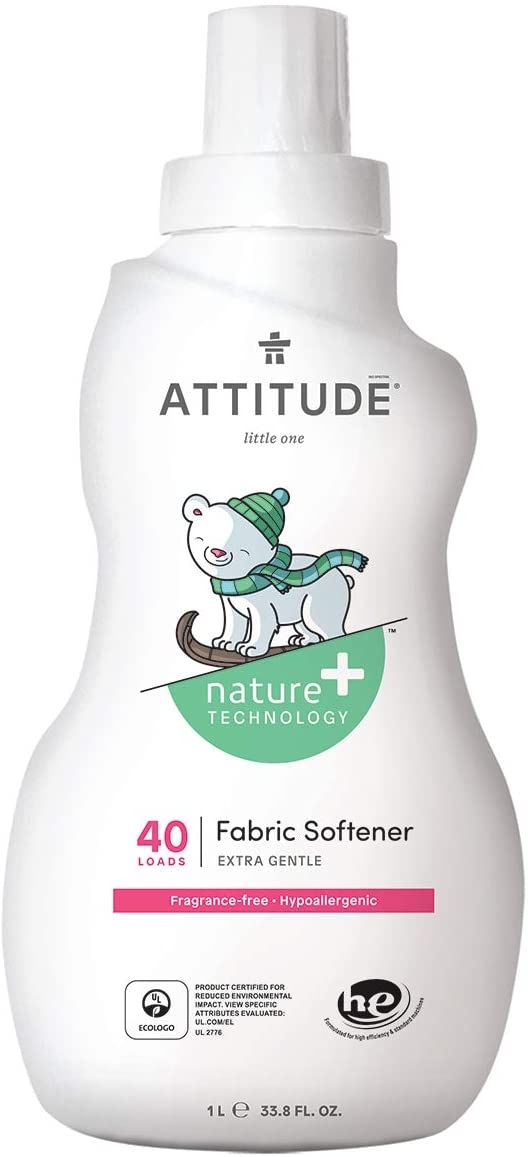 ATTITUDE - Little Ones Fabric Softener - Fragrance Free - 33.8 fl. oz