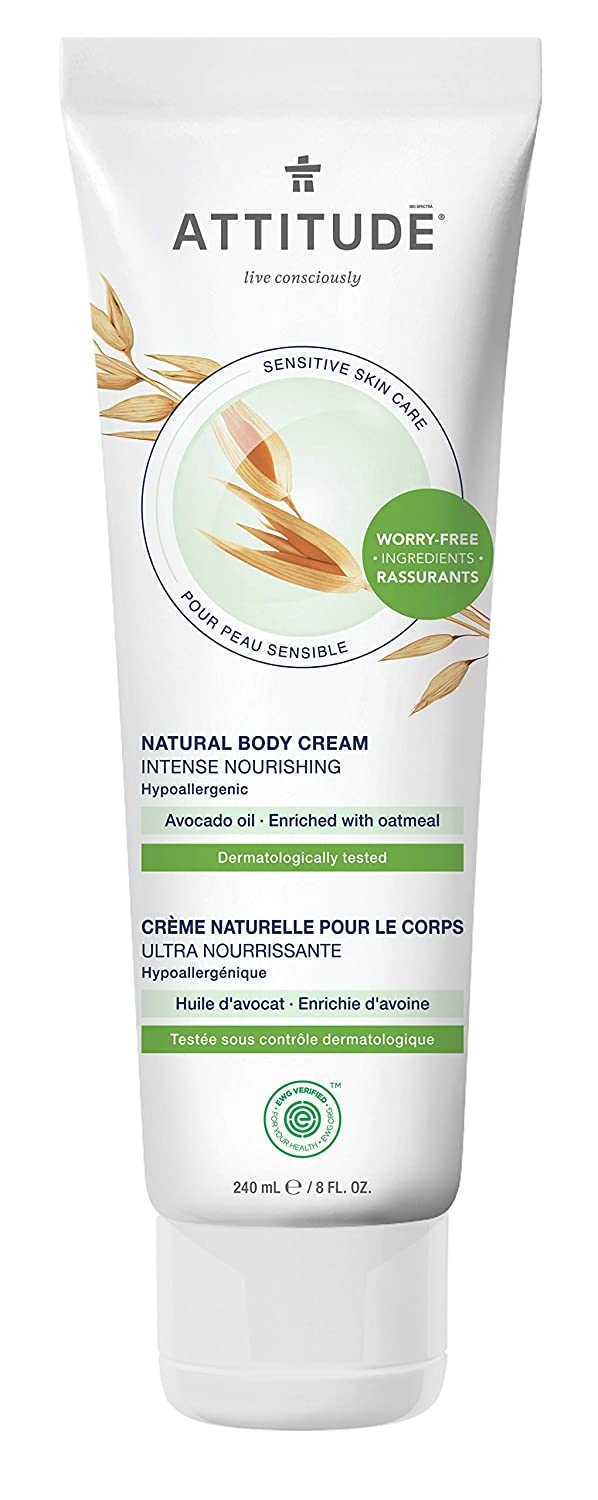 ATTITUDE - Sensitive Skin Care Natural Body Cream - Avocado - 8 fl. oz