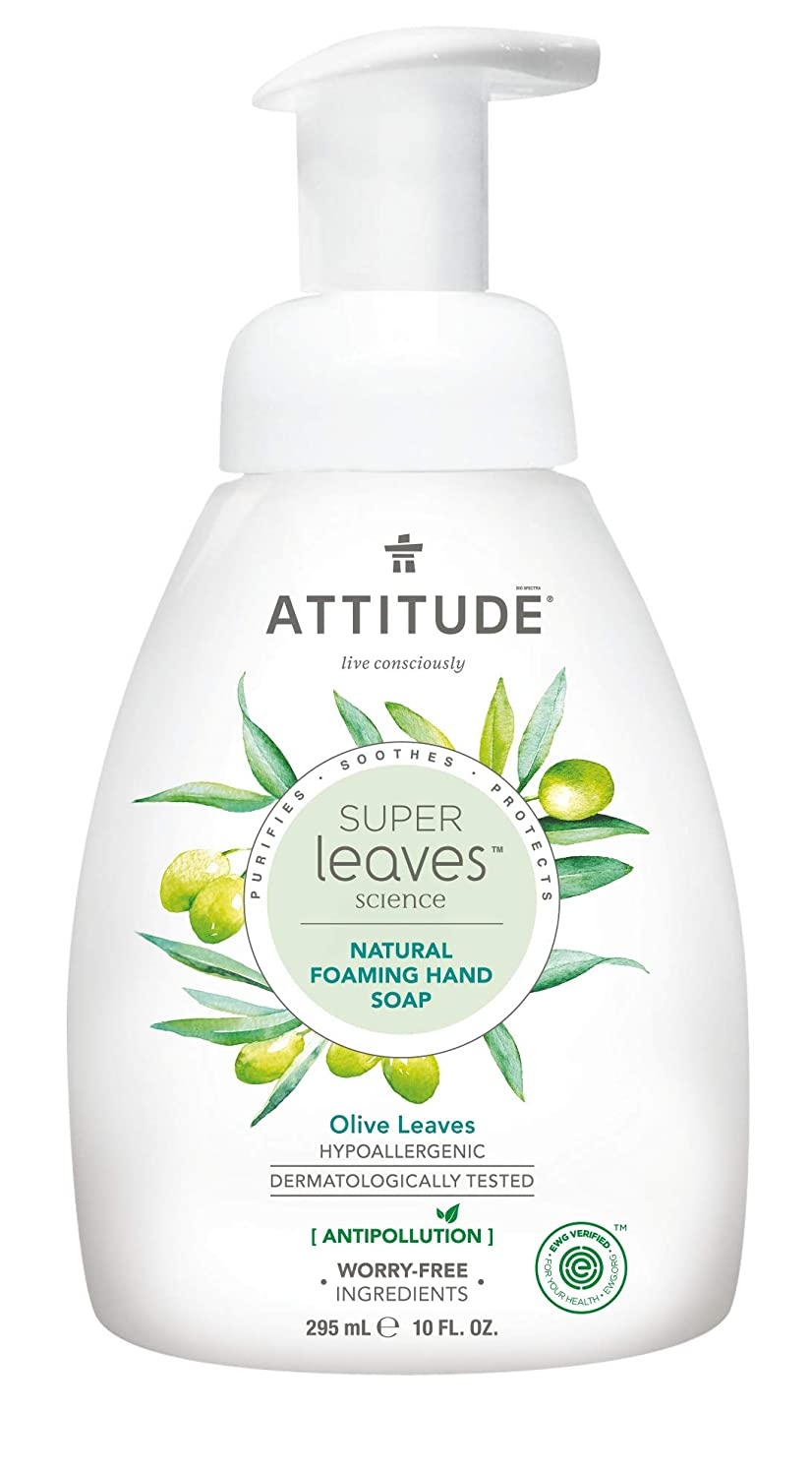 ATTITUDE - Super Leaves Foaming Hand Soap - Olive Leaves - 10 fl. oz