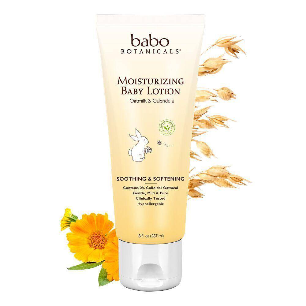 Babo Botanicals - Moisturizing Baby Lotion, Oatmilk & Calendula - 8