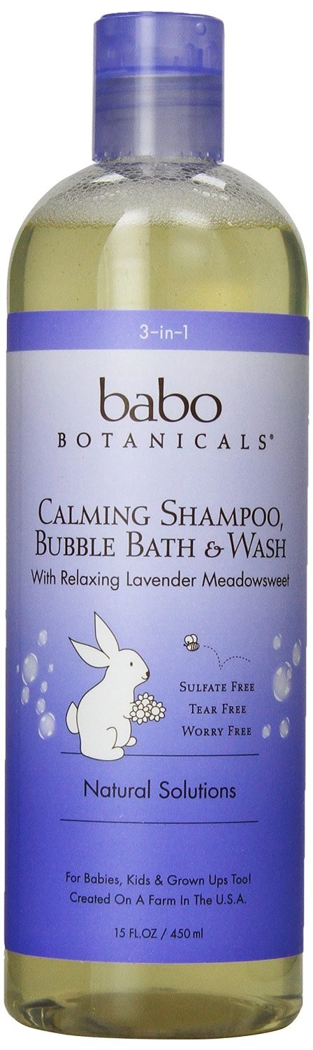 Babo Botanicals - Calming Shampoo Bubble Bath and Wash Lavender - 15
