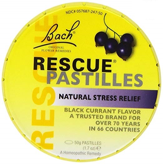 Bach Flower Remedies - Rescue Pastilles, Black Currant Flavor - 35