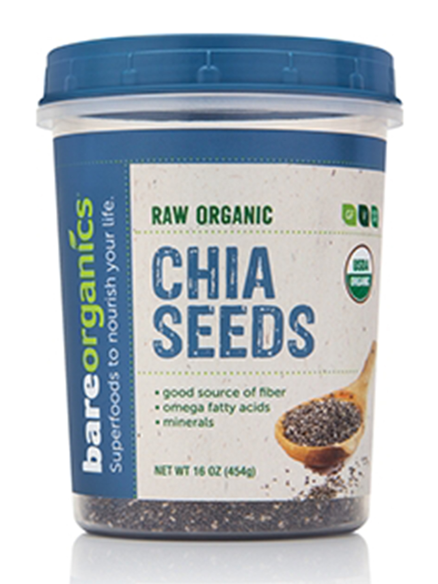 BareOrganics - Organic Chia Seeds - 16 oz (454 Grams)
