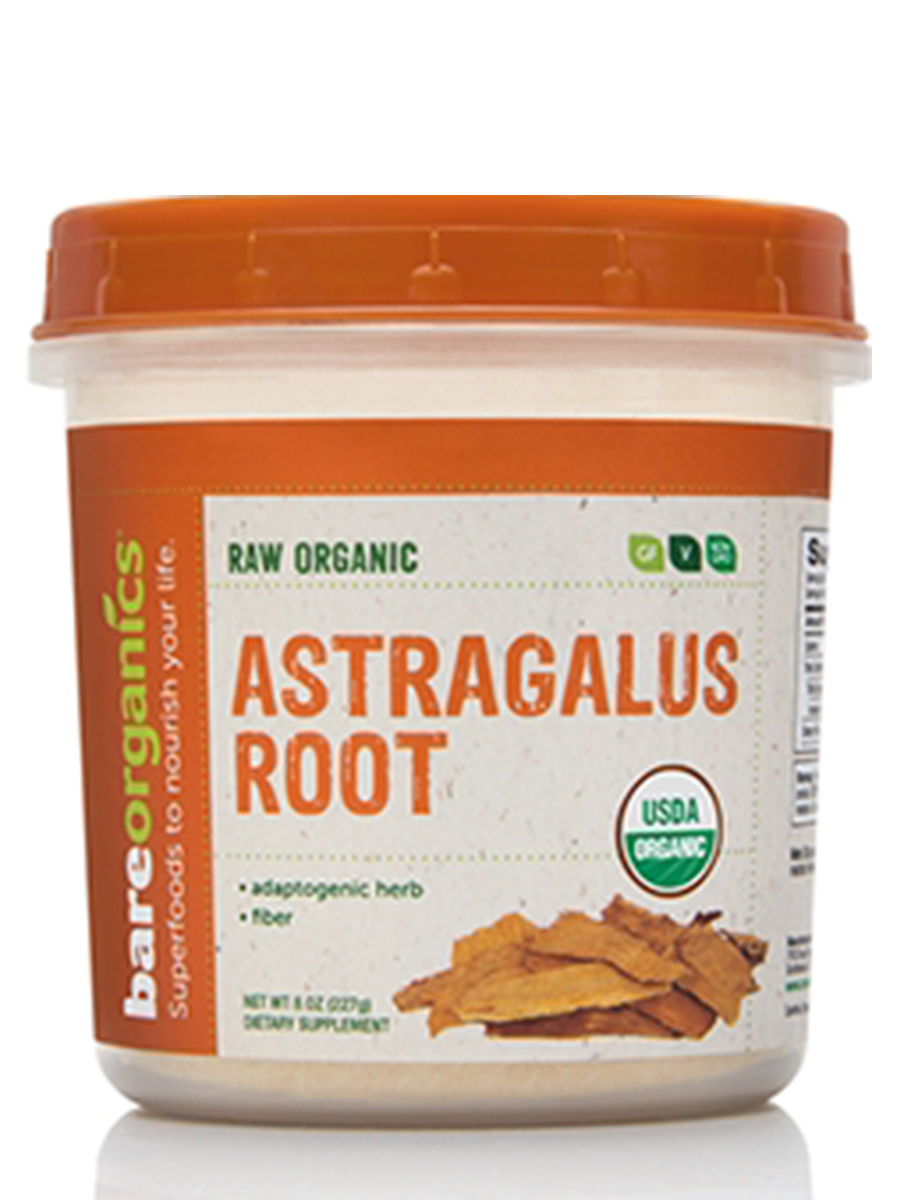 BareOrganics - Raw Organic Astragalus Root Powder - 8 oz (227 Grams)