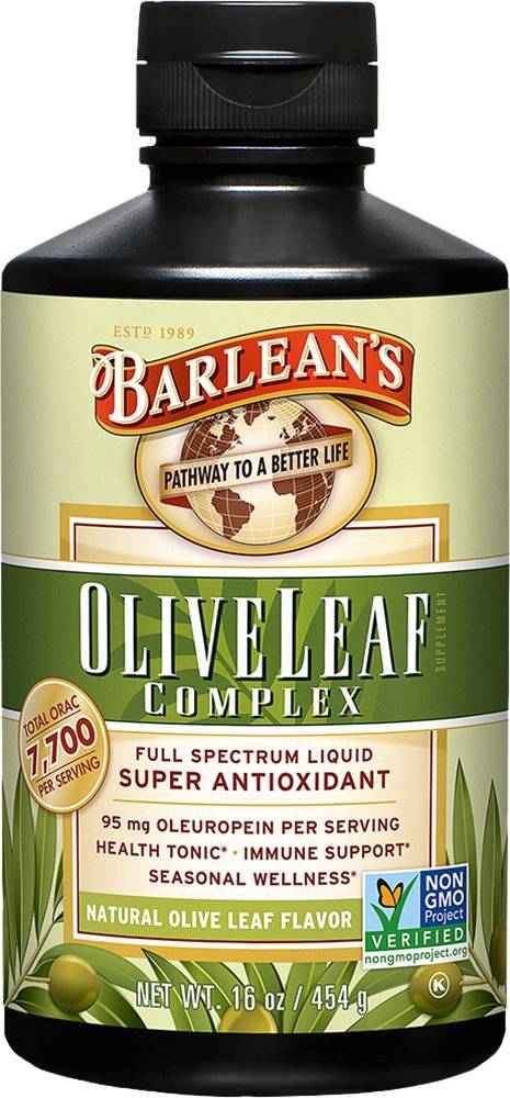 Barlean's - Olive Leaf Complex, Natural Olive Leaf Flavor - 16 oz (454
