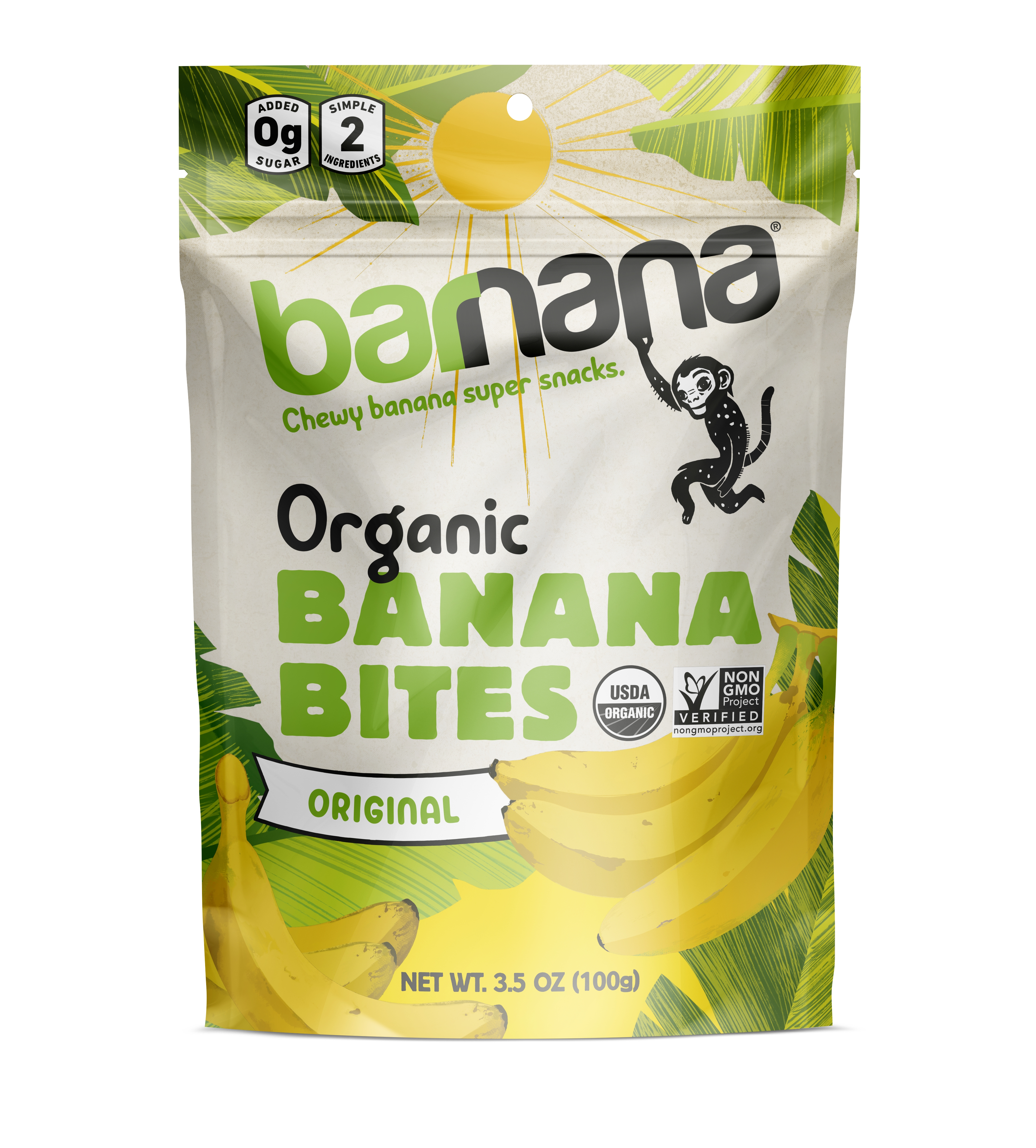 Barnana - Organic Original Chewy Banana Bites - 3.5 oz (100 Grams)